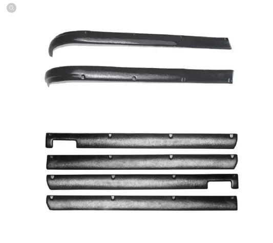 Door and rear fender plastic trims (moldings) UAZ 469, 3151, Hunter (6 pcs) - Miles Car parts & accessories