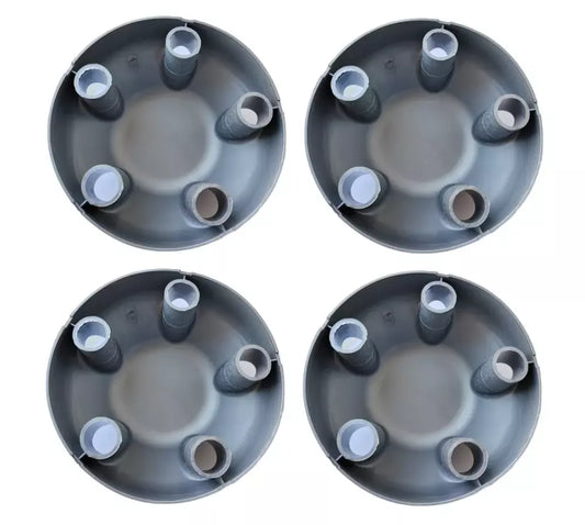 UAZ Hunter, Bukhanka, Patriot wheel caps "gray" (set of 4pcs) - Miles Car parts & accessories