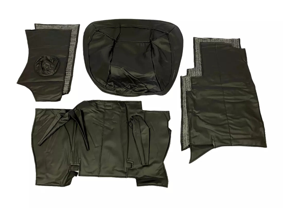 Interior trim UAZ 452 Buchanka (6 items, artificial leather, black) - Miles Car parts & accessories