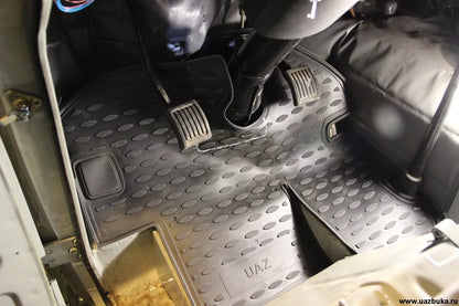 Rubber cabin mats UAZ 452 (2 pc) (NLC.54.03.210)