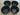 UAZ Hunter, Patriot, Bukhanka Black wheel caps (set of 4pcs) - Miles Car parts & accessories