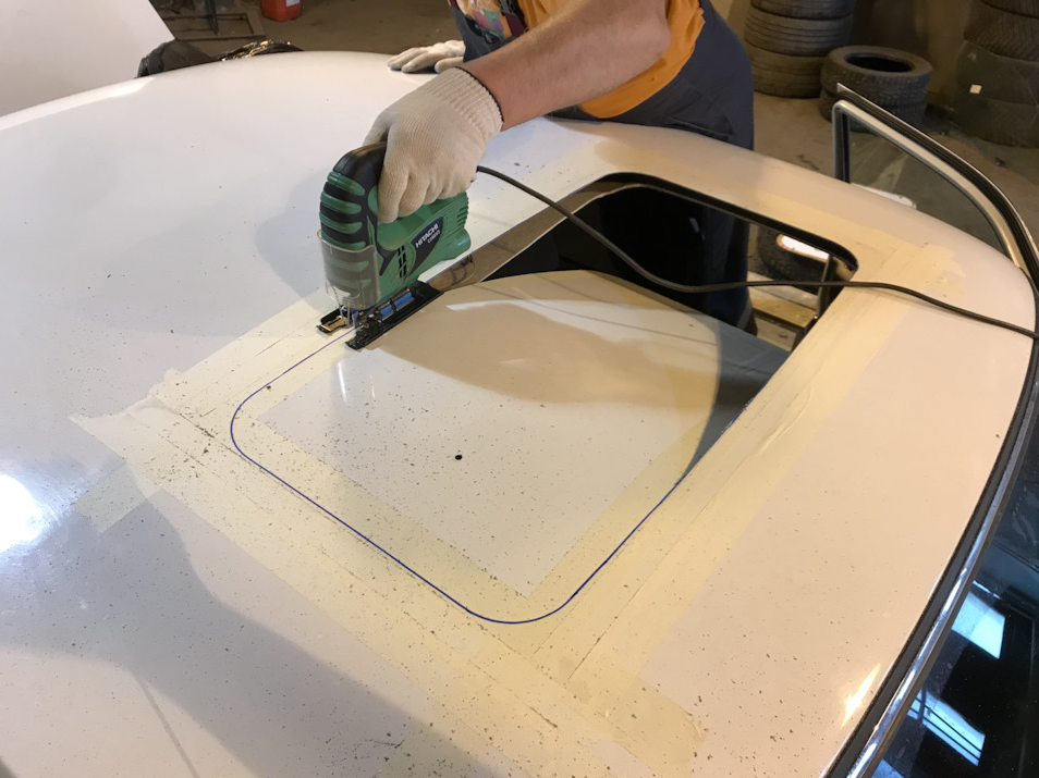 Manual pup-up Car Sunroof (800mm х 426mm) (31.49inch x 16.77inch) - Miles Car parts & accessories