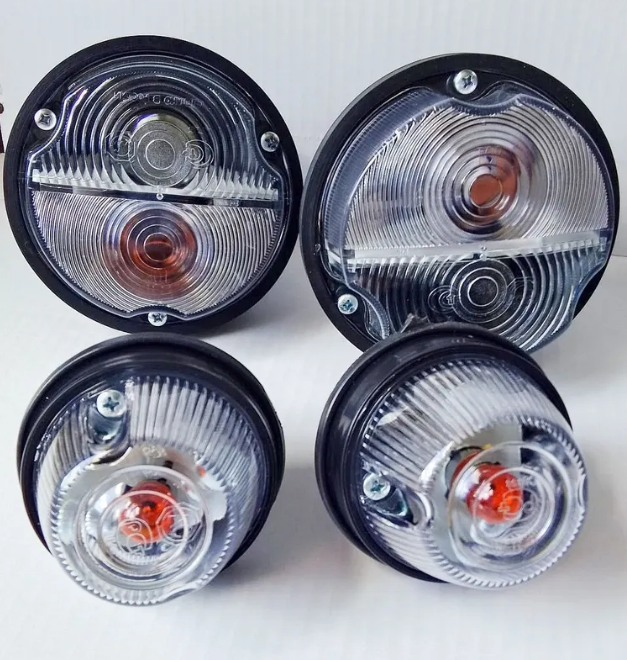 Front and side lights UAZ 469, Hunter, Buhanka (white)