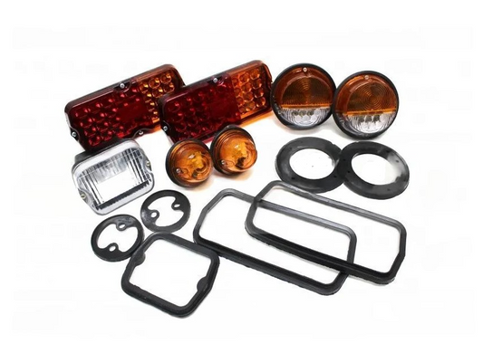 Front and taillight kit UAZ 452 Buhanka, UAZ 469, 3151 (led white/yellow)