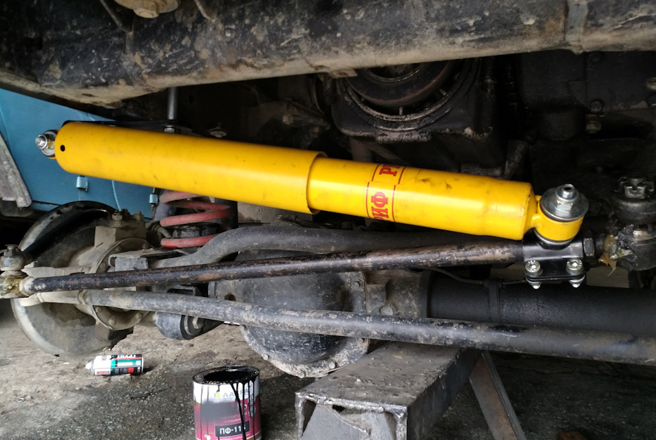 Steering vibration damper "RIF" UAZ Hunter (SD09H)