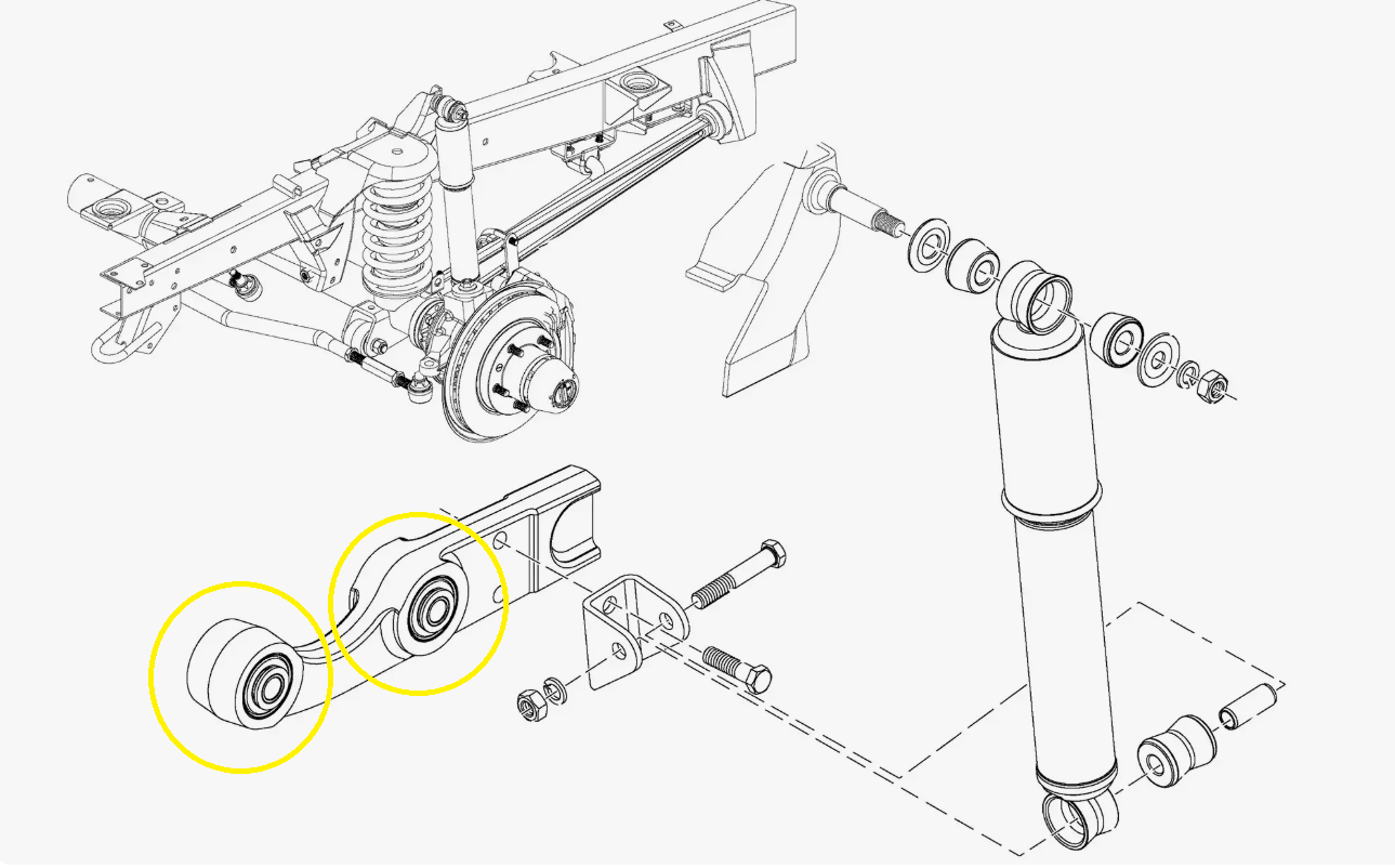 Castor Correction Bush Kit "Rif" UAZ Hunter, Patriot