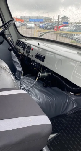 Cover kit for levers and hood UAZ 452 Buhanka (Gray) 3741-00-8402001-12