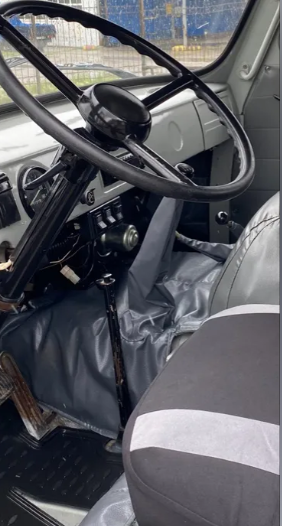 Cover kit for levers and hood UAZ 452 Buhanka (Gray) 3741-00-8402001-12