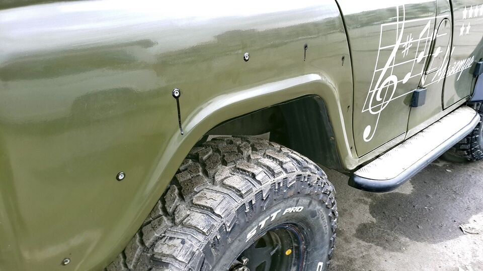Fender Flare Extensions Trim (kit 4 pc) for UAZ 469, 3151, Hunter - Miles Car parts & accessories